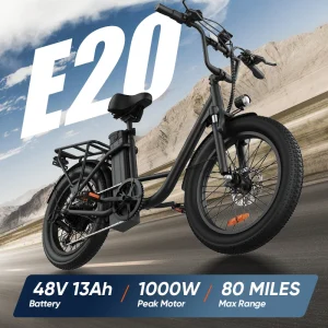 Electric Bike,20MPH,Fat Tire, 7-Speed ,Dual Disc Brake